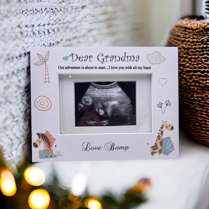 Baby Announcement Grandma to be Scan Photo Frame Gift Baby Photo Frame ukgiftstoreonline
