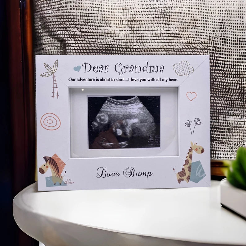Baby Announcement Grandma to be Scan Photo Frame Gift Baby Photo Frame ukgiftstoreonline
