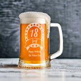 ukgiftstoreonline Engraved/Personalised Birthday Beer Tankard - Gift for Boys 18th/21st/30th/40th/50th/60th/65th/70th