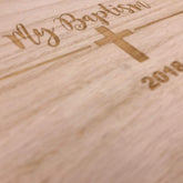 Large Wooden Baptism Keepsake Memories Box Gift - ukgiftstoreonline