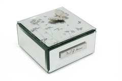 Maid Of Honour Gift Beautiful Mirror Butterfly Jewellery Box Personalised Jewellery Box ukgiftstoreonline