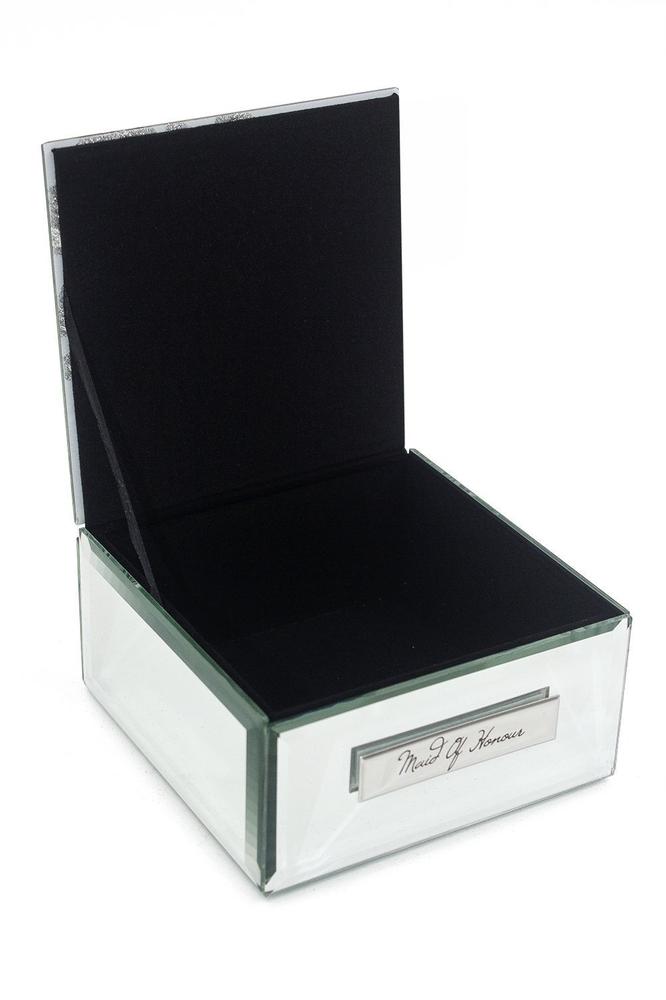 Maid Of Honour Gift Beautiful Mirror Butterfly Jewellery Box Personalised Jewellery Box ukgiftstoreonline