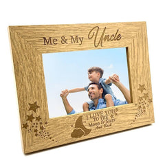 Me and My Uncle Love You To The Moon Photo Frame Gift - ukgiftstoreonline