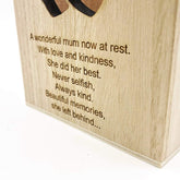 Memorial Mum Remembrance Sentiment LED Tealight Holder Keepsake - ukgiftstoreonline