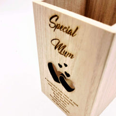 Memorial Mum Remembrance Sentiment LED Tealight Holder Keepsake - ukgiftstoreonline