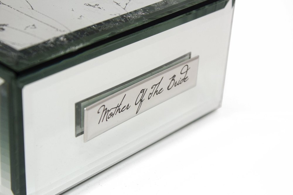 Mother Of The Bride Gift Beautiful Mirror Butterfly Jewellery Box Personalised Jewellery Box ukgiftstoreonline