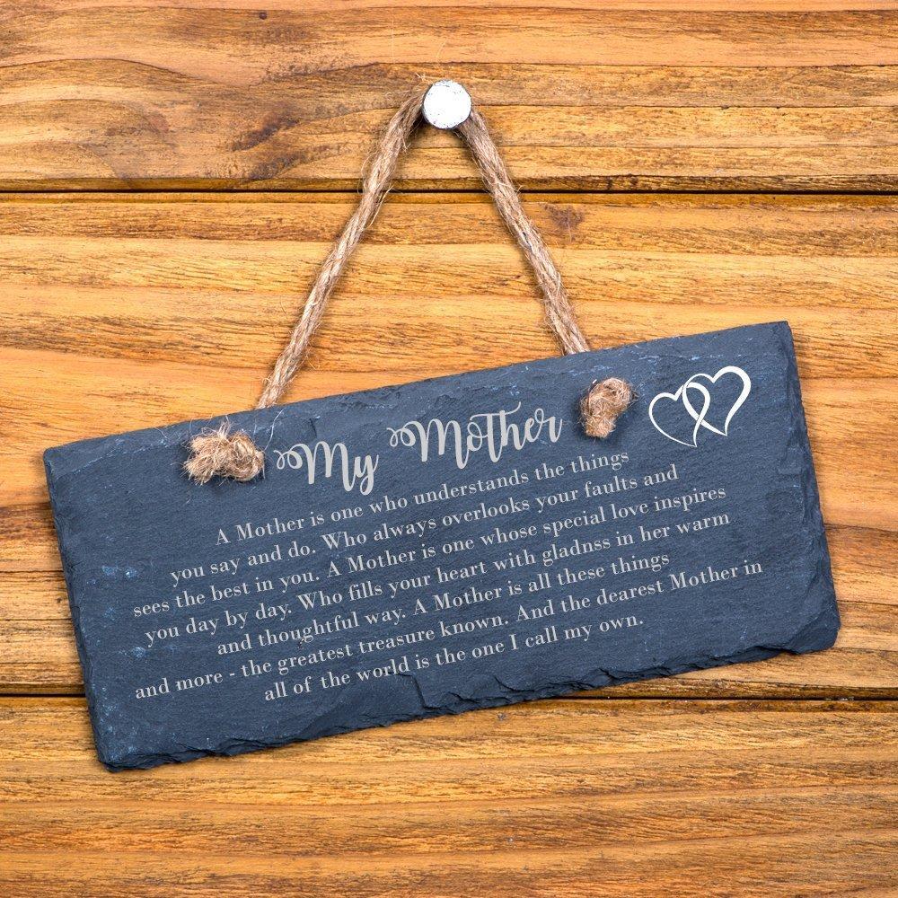 Mother Verse Sentiment Gift Slate Plaque - ukgiftstoreonline