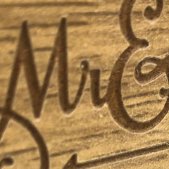 Mr and Mrs Happily Ever After Wooden Wedding Photo Frame Gift - ukgiftstoreonline