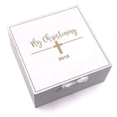 My Christening White Wooden Keepsake Box Gift - ukgiftstoreonline