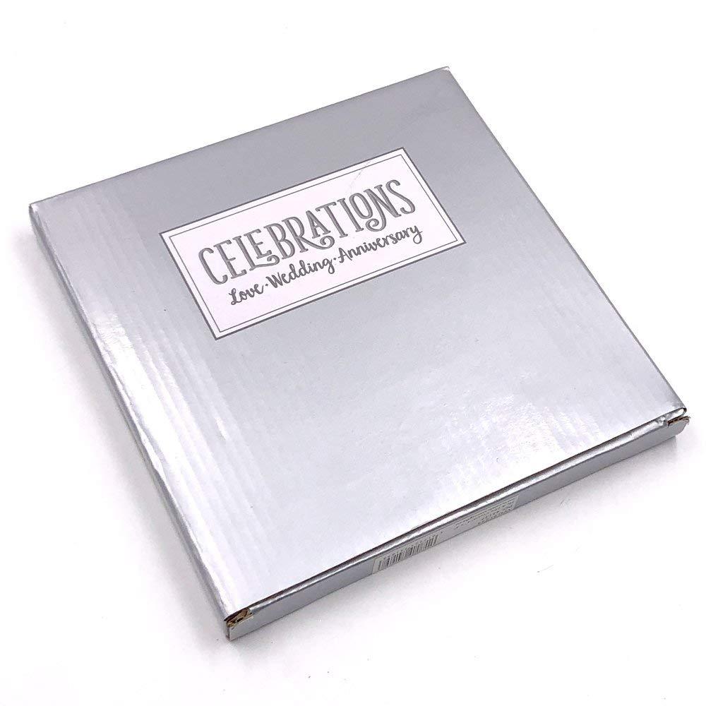 Personalised 25th Silver Wedding Anniversary Crystal Border Photo Frame Anniversary Photo Frame ukgiftstoreonline