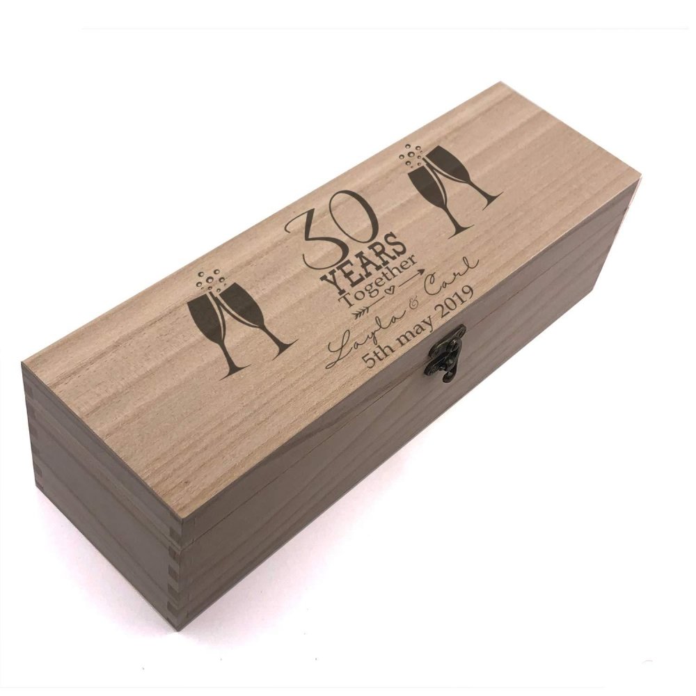 Personalised 30th Anniversary Champagne or Wine Bottle Holder Gift - ukgiftstoreonline