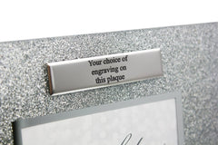 Personalised 60th Birthday Photo Frame Silver Glitter Gift - ukgiftstoreonline