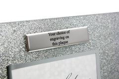 Personalised 70th Birthday Photo Frame Silver Glitter Gift Birthday Photo Frame ukgiftstoreonline