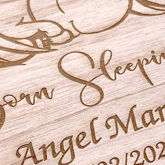 Personalised Baby Born Sleeping Keepsake Memory Box - ukgiftstoreonline