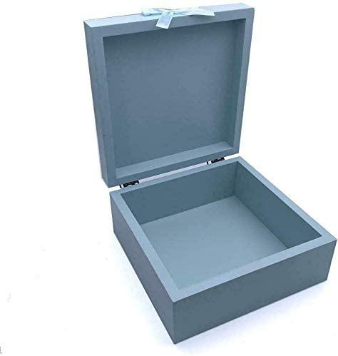 Personalised Baby Boy Blue Keepsake Memories Box Animal Themed - ukgiftstoreonline