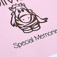 Personalised Baby Girl Pink Keepsake Memories Box Animal Themed - ukgiftstoreonline
