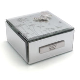 Personalised Beautiful Mirror Glass Butterfly Jewellery Box - ukgiftstoreonline
