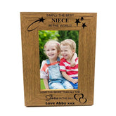 Personalised Best Niece Portrait Wooden Photo Frame Gift - ukgiftstoreonline