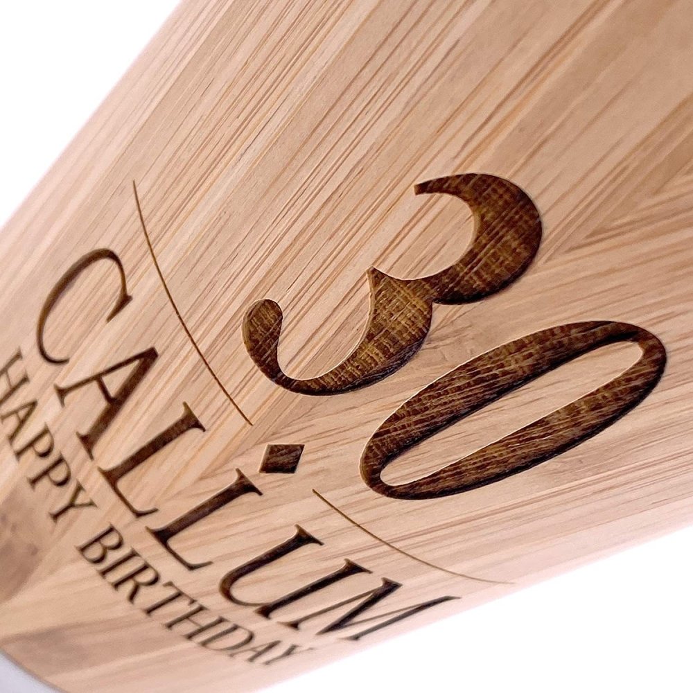 Personalised Birthday Bamboo Insulated Travel Mug Gift Any Age 18th, 21st, 30th, 40th, 50th, 60th, 70th, 80th - ukgiftstoreonline