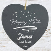 Personalised Birthday Stars Slate Plaque Sign Gift 18th 21st 60th etc - ukgiftstoreonline