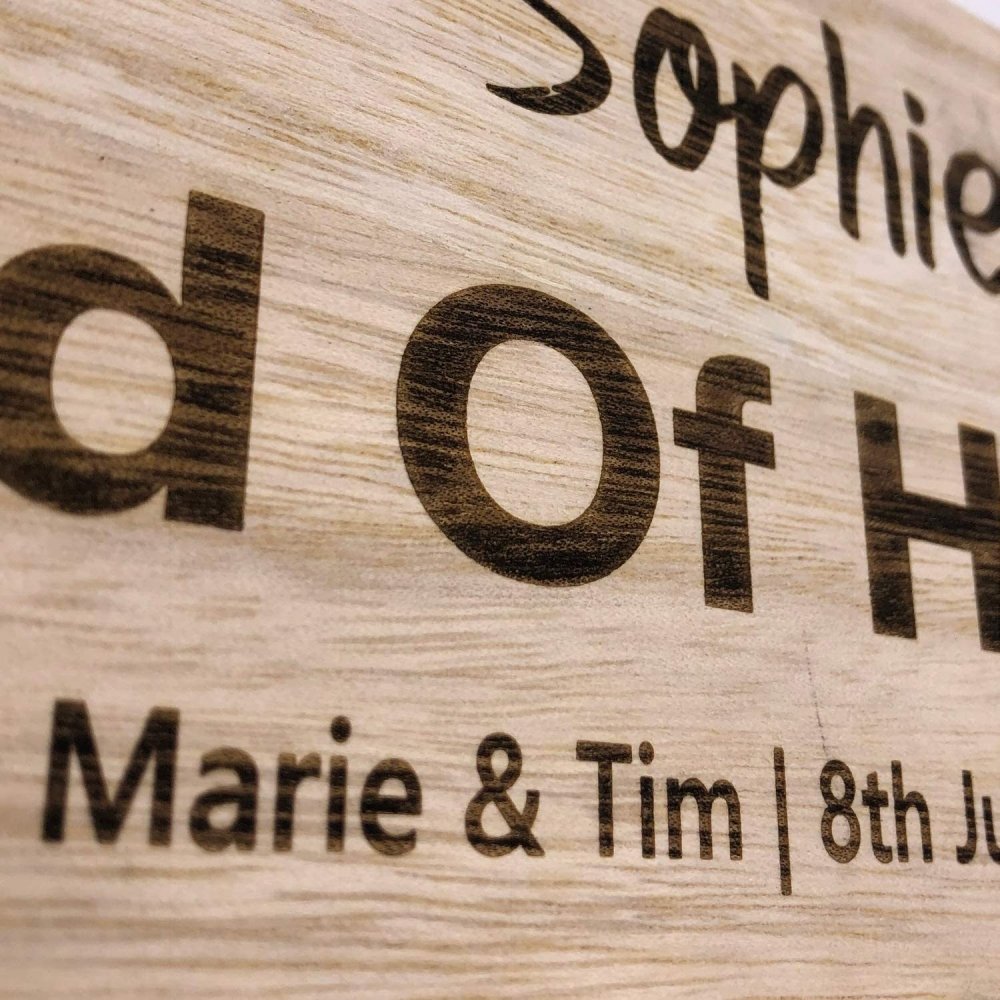 Personalised Bridesmaid, Maid Of Honour, Mother Of The Groom Mother of the Bride Champagne or Wine Bottle Holder Gift - ukgiftstoreonline