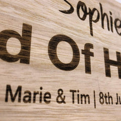 Personalised Bridesmaid, Maid Of Honour, Mother Of The Groom Mother of the Bride Champagne or Wine Bottle Holder Gift - ukgiftstoreonline