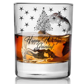 Personalised Christmas Theme Winter Holidays Whisky Glass Gift - ukgiftstoreonline