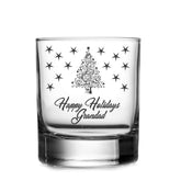 Personalised Christmas Theme Winter Holidays Whisky Glass Gift - ukgiftstoreonline