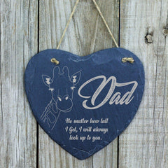 Personalised Dad No Matter How Tall I Get Sentiment Plaque Gift - ukgiftstoreonline