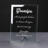 Personalised Engraved Glass Plaque Grandpa Gift - ukgiftstoreonline