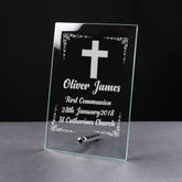 Personalised First Communion Gift Keepsake Glass Plaque Gift - ukgiftstoreonline