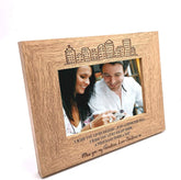 Personalised I wish you lived nearer Memories Wooden finish Photo Frame - ukgiftstoreonline