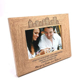 Personalised I wish you lived nearer Memories Wooden finish Photo Frame - ukgiftstoreonline