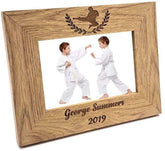 Personalised Judo Or Karate Gift Wood finish Photo Frame - ukgiftstoreonline