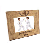 Personalised Judo Or Karate Gift Wood finish Photo Frame - ukgiftstoreonline