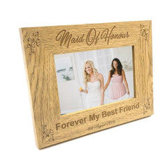 Personalised Maid Of Honour Photo Frame Wedding Gift - ukgiftstoreonline