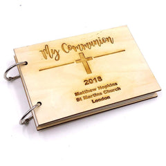 Personalised My Communion Guest Book Photo Album Scrap Book - ukgiftstoreonline
