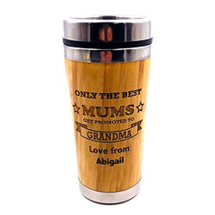 Personalised New Grandma to Be Bamboo Travel Mug - ukgiftstoreonline