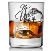 Personalised Number One Uncle Whisky Glass - ukgiftstoreonline