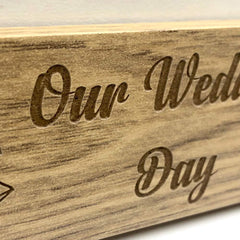 Personalised Our 50th Anniversary Double Wooden Photo Frame Gift - ukgiftstoreonline