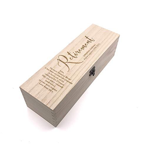 Personalised Retirement Champagne or Wine Bottle Holder Gift - ukgiftstoreonline