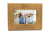 Personalised Retirement Gift Wooden finish Photo Frame - ukgiftstoreonline