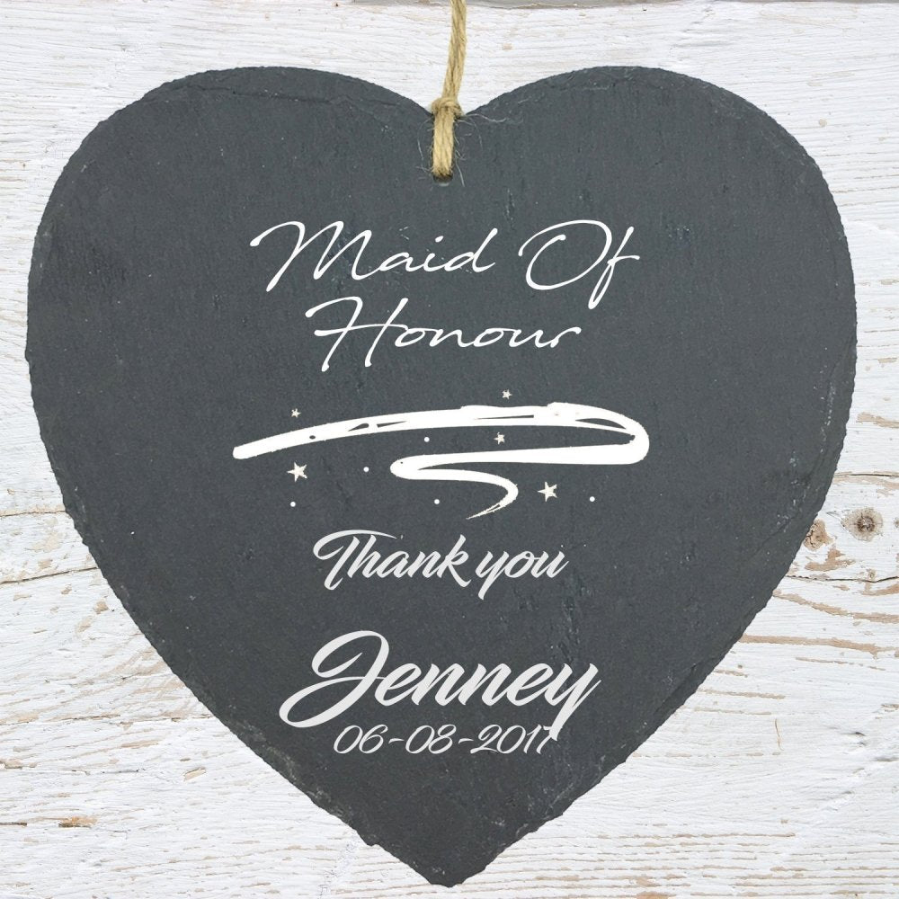 Personalised Slates Wedding Favour Gift Bridesmaid Best Man etc - ukgiftstoreonline