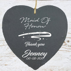 Personalised Slates Wedding Favour Gift Bridesmaid Best Man etc - ukgiftstoreonline