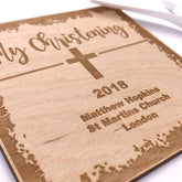 Personalised White Christening Scrapbook Photo Album or Guest Book - ukgiftstoreonline