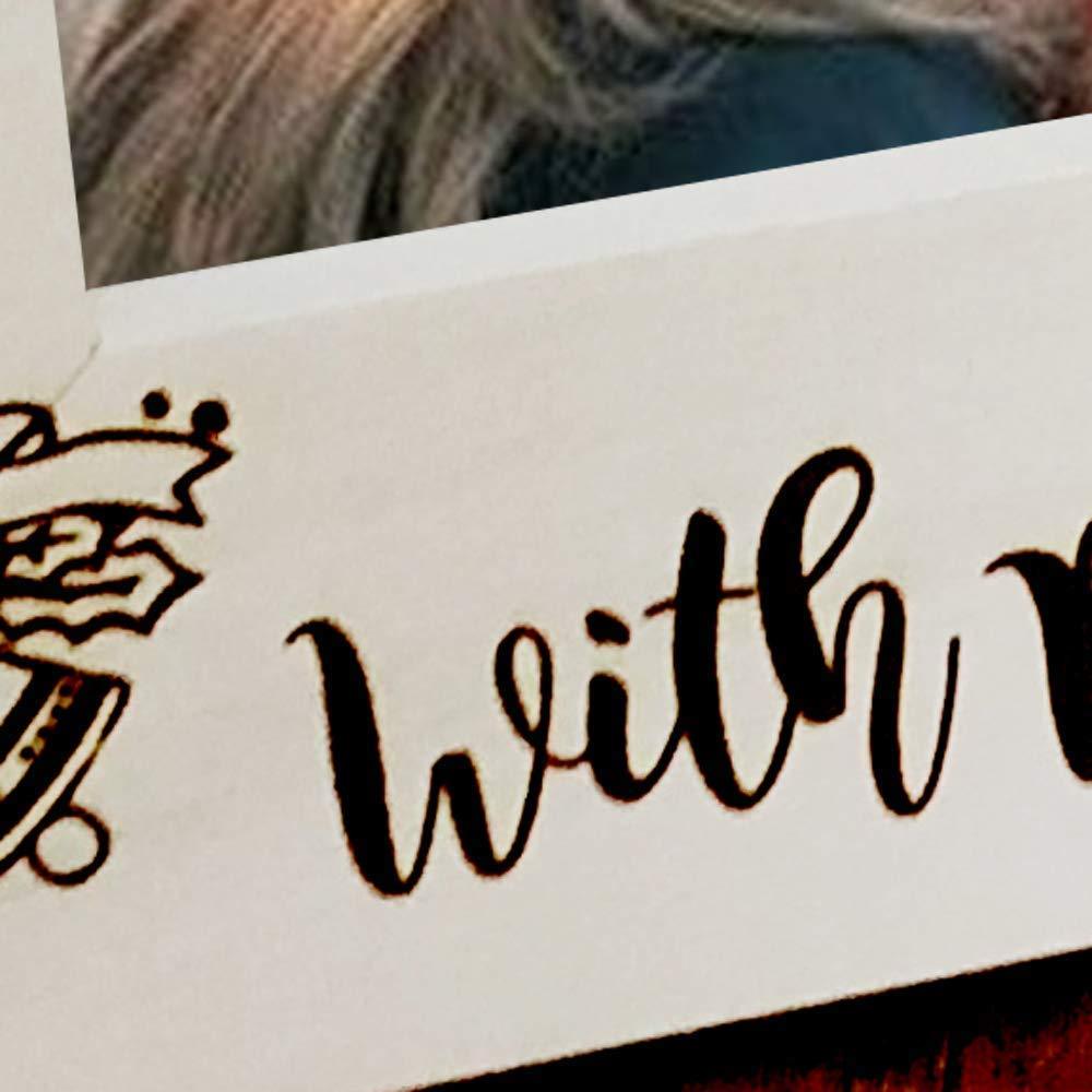 Personalised White Wooden Christmas Photo Frame Gift From Baby - ukgiftstoreonline