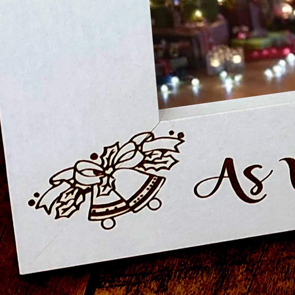 Personalised White Wooden First Christmas As Mr and Mrs Photo Frame Gift - ukgiftstoreonline