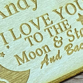 Personalised Wooden I Love You to The Moon Gift Tag - ukgiftstoreonline