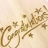 Personalised Wooden Wine Bottle Box, Engraved Congratulations Gift - ukgiftstoreonline