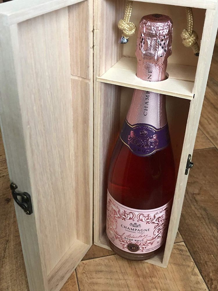 Personalised Wooden Wine/Champagne Box - Graduation Gift - ukgiftstoreonline